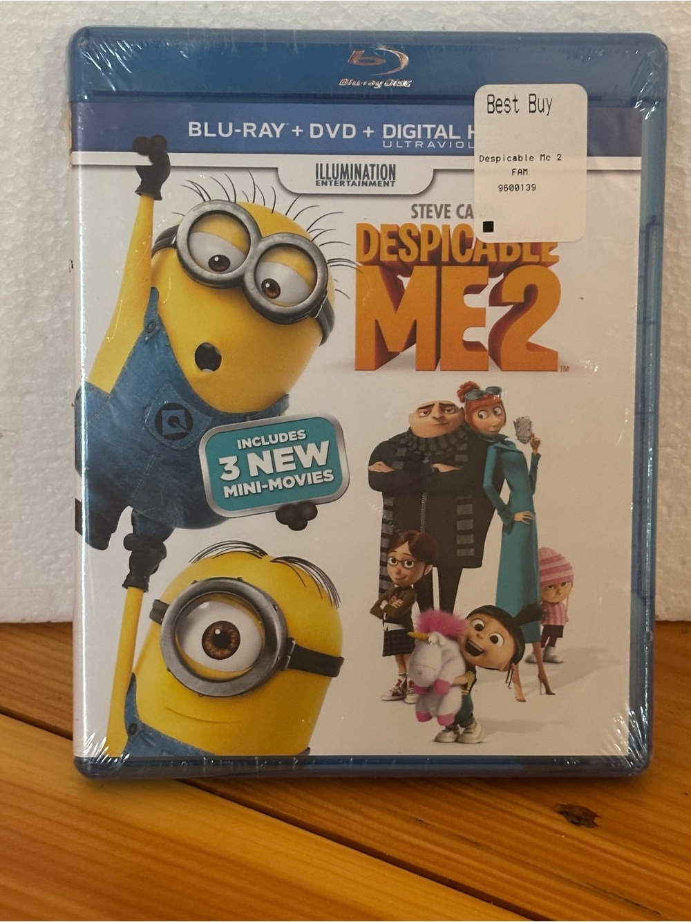 Despicable Me 2 Blu-ray/DVD Combo Pack NEW Sealed
